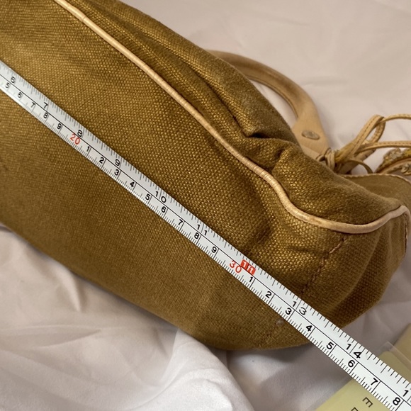 CELINE buggy canvas beige tote bag vintage - Picture 13 of 16